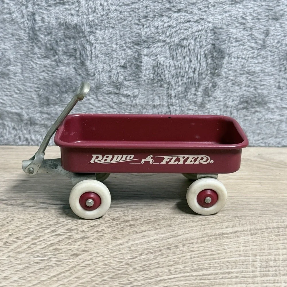 Radio Flyer Miniature Red Wagon Toy Collectible Vintage Style Decor Display‎